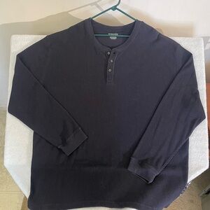 St. John's Bay Black Henley Long Johns